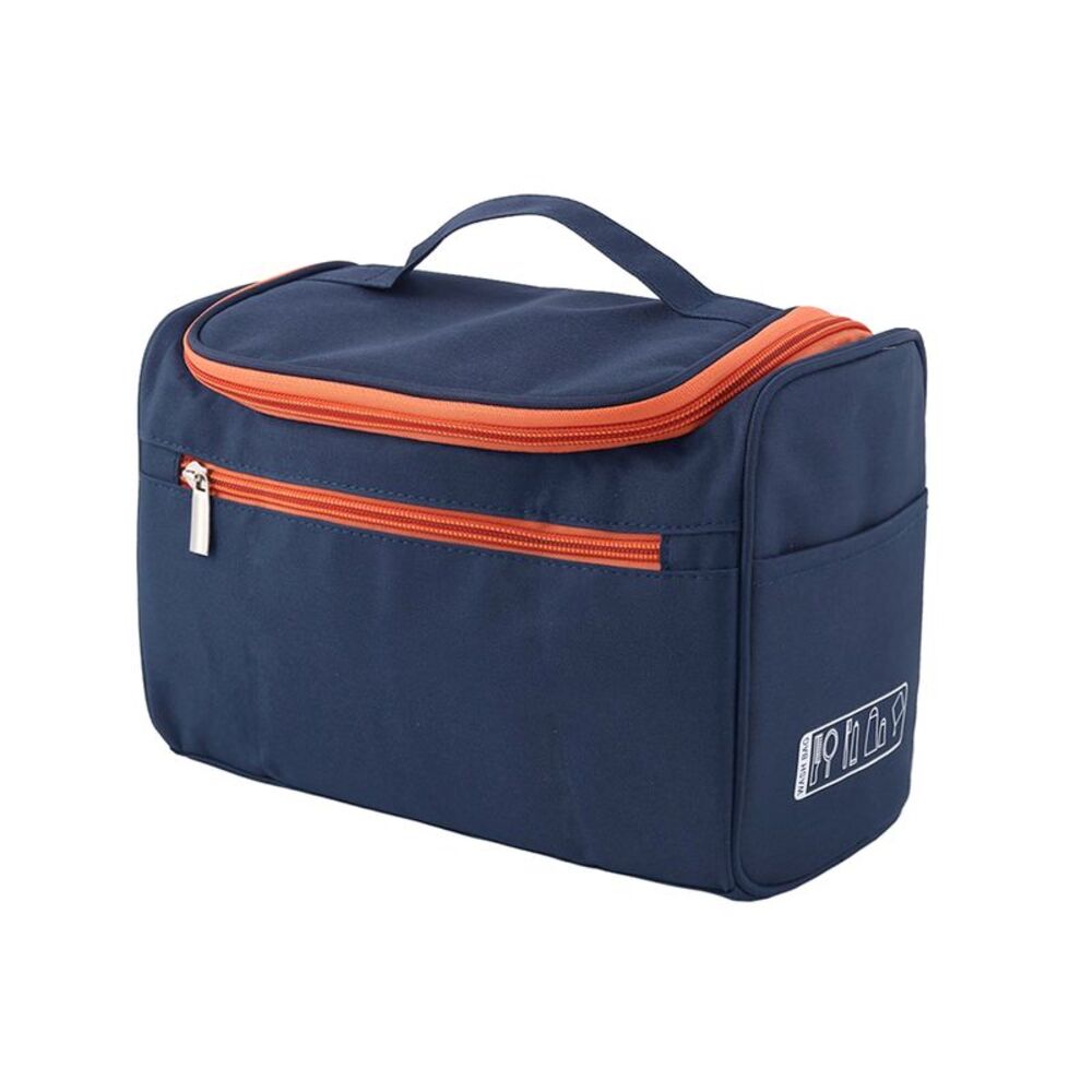 Toiletry Bag Portable Travel Kit Makeup Storage Organizer Cosmetic Bag Navy Blue